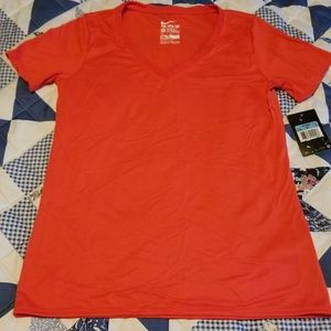 Womens Red Dri-Fit Shirt Size Medium